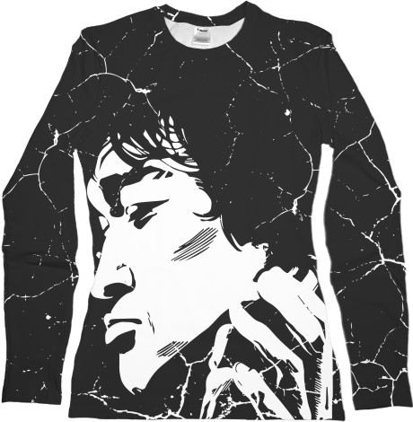 Women's Longsleeve Shirt 3D - Viktor Tsoi Art Cracks - Mfest