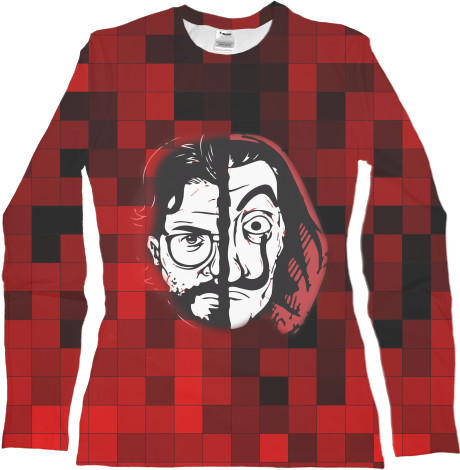 Women's Longsleeve Shirt 3D - Paper House Checkmate - Mfest