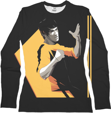 Women's Longsleeve Shirt 3D - Bruce Lee - Mfest