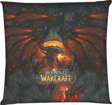 Square Throw Pillow - World of Warcraft Art - Mfest