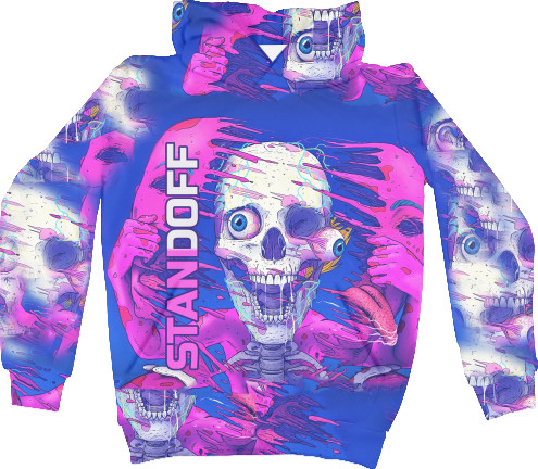 Unisex Hoodie 3D - Standoff skull - Mfest