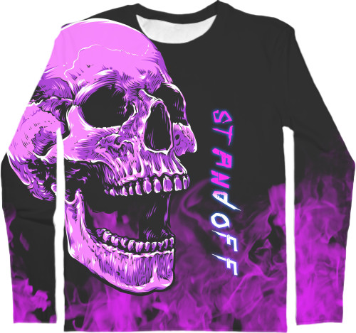 Men's Longsleeve Shirt 3D - Standoff scull - Mfest