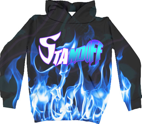 Unisex Hoodie 3D - standoff fire art - Mfest