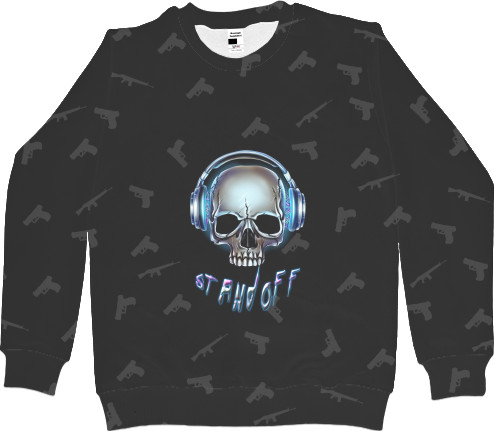 Men's Sweatshirt 3D - standoff 2 skull art - Mfest