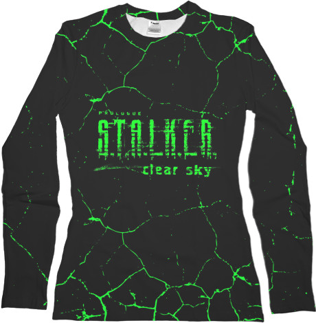 Stalker - Лонгслив 3D Женский - Stalker green art - Mfest