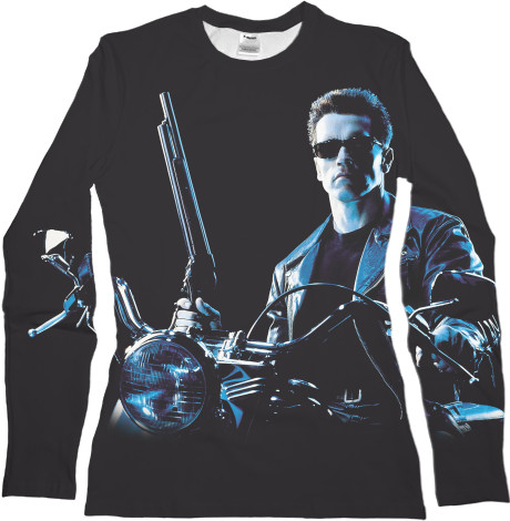 Women's Longsleeve Shirt 3D - Terminator Photo - Mfest