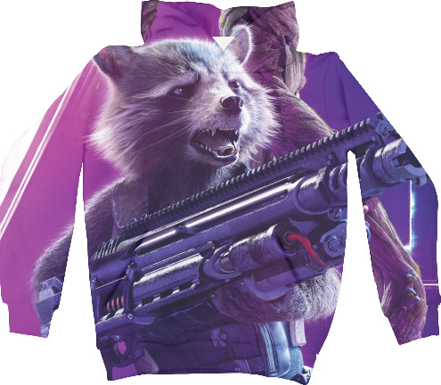 Unisex Hoodie 3D - Guardians of the Galaxy Raccoon - Mfest