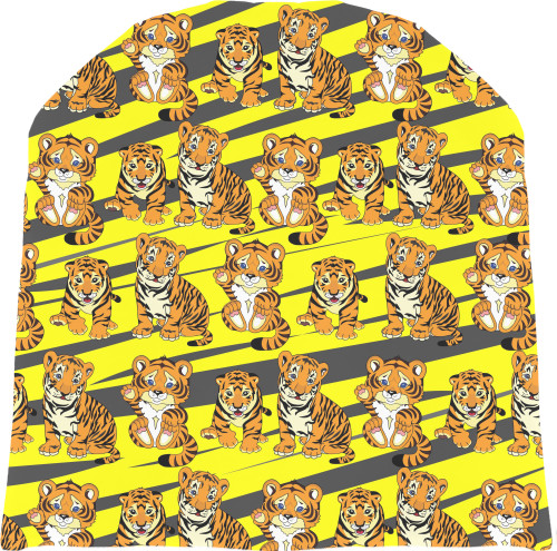 Hat 3D - cute tiger cubs - Mfest