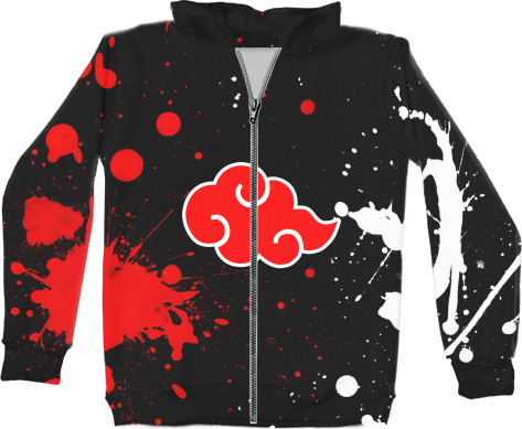 Unisex Zip-through Hoodie 3D - Naruto Uchiha - Mfest