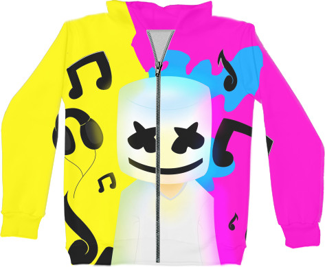 Unisex Zip-through Hoodie 3D - marchiellow art - Mfest