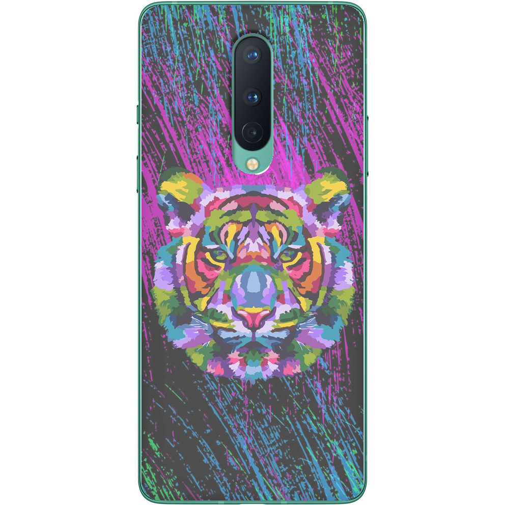 Чехол OnePlus - colorful tiger - Mfest