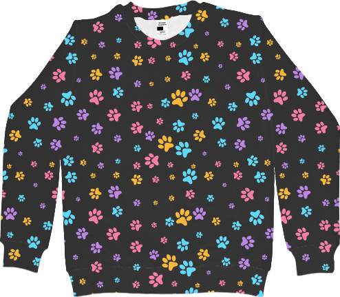 Kids' Sweatshirt 3D - Cat's Paws in Space - Mfest