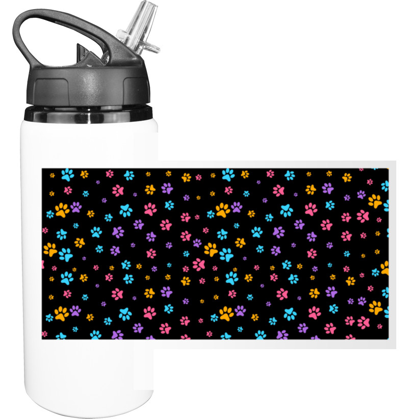 Sport Water Bottle - Cat's Paws in Space - Mfest