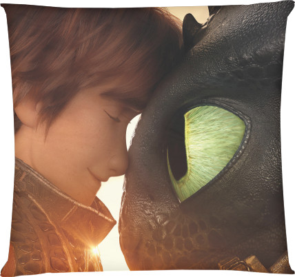 Square Throw Pillow - How to Train Your Dragon Friends - Mfest