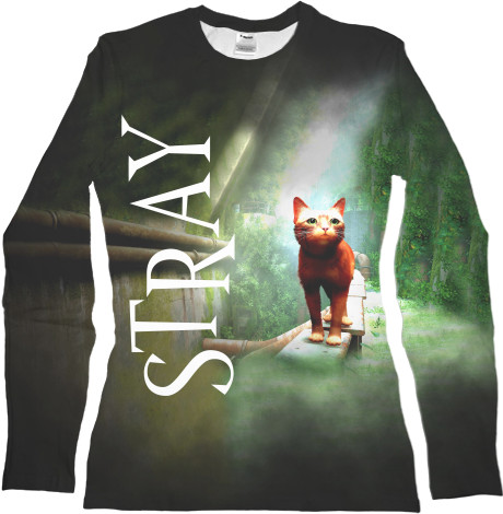 Women's Longsleeve Shirt 3D - Lost Cat STRAY - Mfest