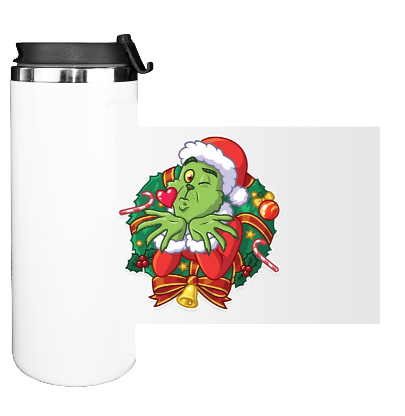 Water Bottle on Tumbler - Grinch - Mfest