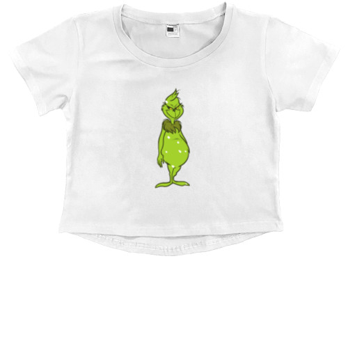 Kids' Premium Cropped T-Shirt - Grinch - Mfest