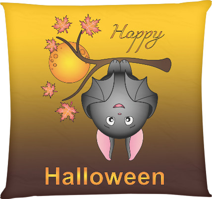 Square Throw Pillow - Bat - Mfest