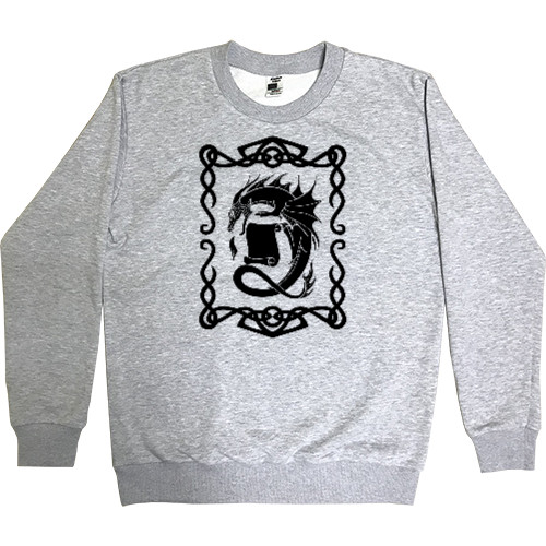 Men’s Premium Sweatshirt - Fire breathing dragon - Mfest