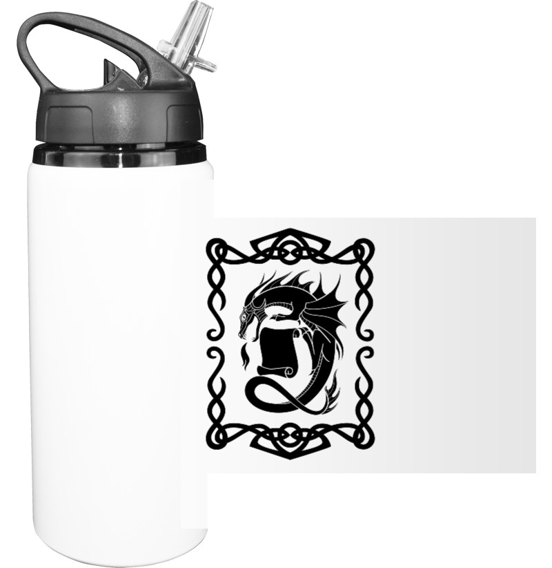 Sport Water Bottle - Fire breathing dragon - Mfest