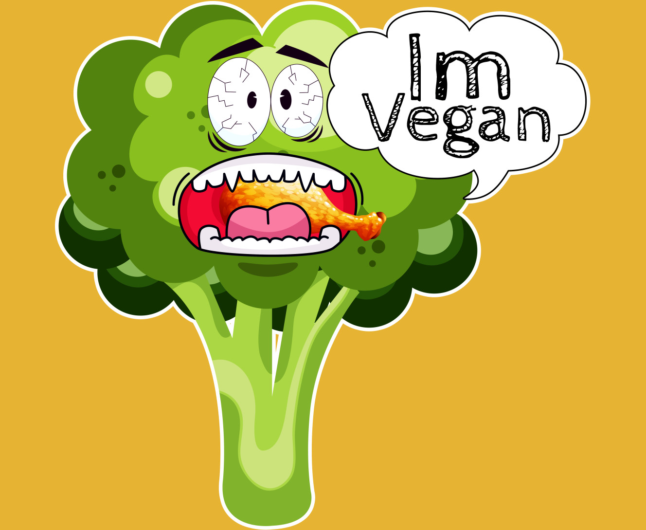 I'm Vegan broccoli