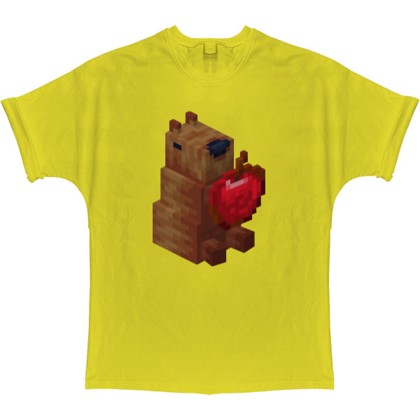 T-shirt Oversize - Capybara minecraft - Mfest