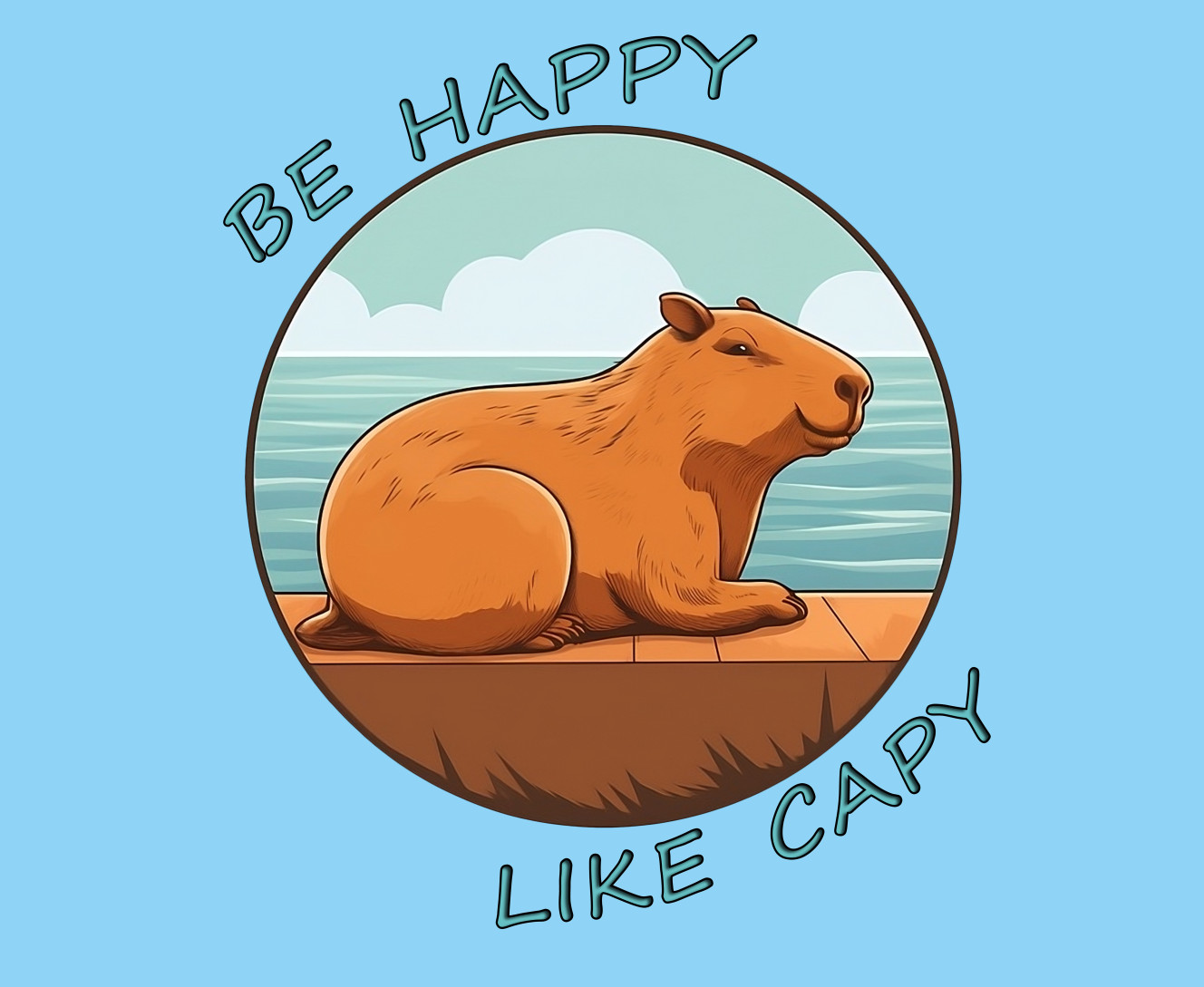 Mouse Pad - Happy as a capybara - Mfest