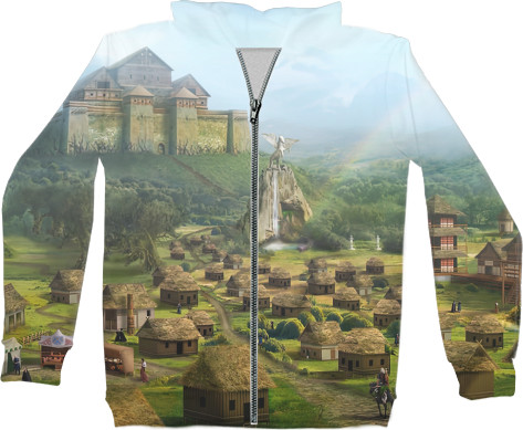 Kids' Zip-through Hoodie 3D - Stronghold Heroes 3 - Mfest