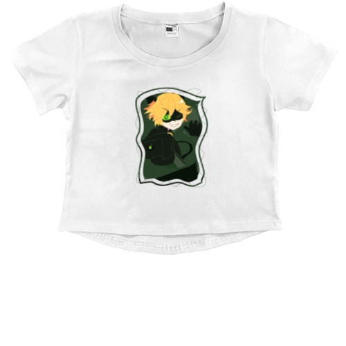 Kids' Premium Cropped T-Shirt - Super cat - Mfest