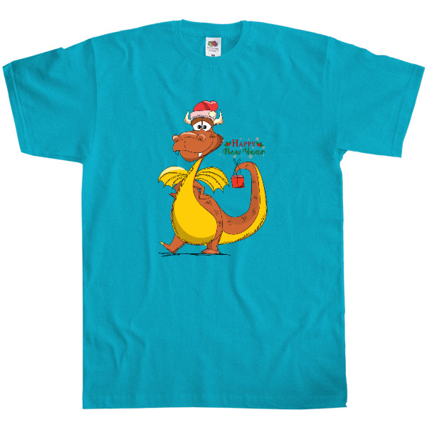 Men's T-Shirt Fruit of the loom - New Year's dragon - Mfest