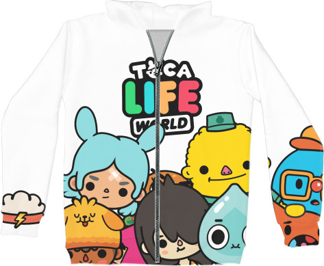 Unisex Zip-through Hoodie 3D - TOCA BOCA [3] - Mfest