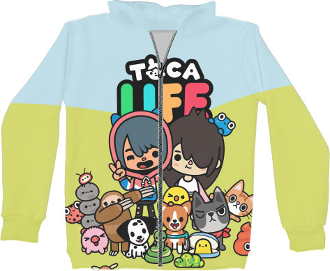 Unisex Zip-through Hoodie 3D - TOCA BOCA [5] - Mfest