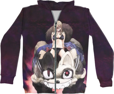 Kids' Zip-through Hoodie 3D -  Clair Aoki Gleipnir - Mfest