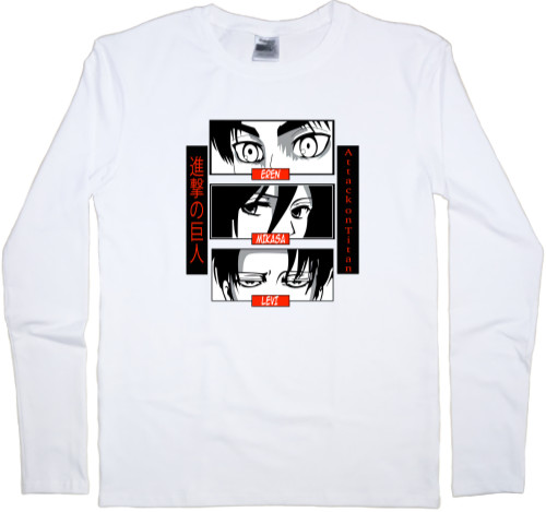 Men's Longsleeve Shirt - Attack on Titan - Mfest