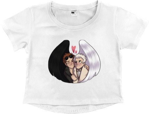 Women's Cropped Premium T-Shirt - Good Omens 8 - Mfest