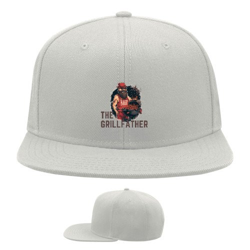 Snapback Baseball Cap - The Grillfather BBQ dad - Mfest