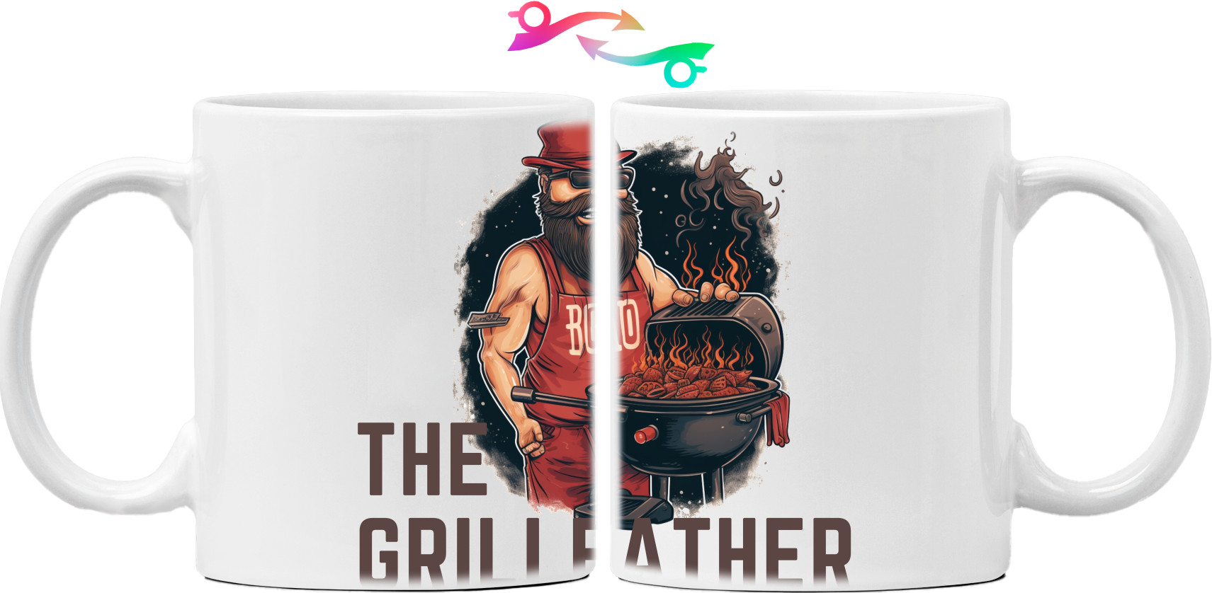 Кружка - The Grillfather BBQ dad - Mfest