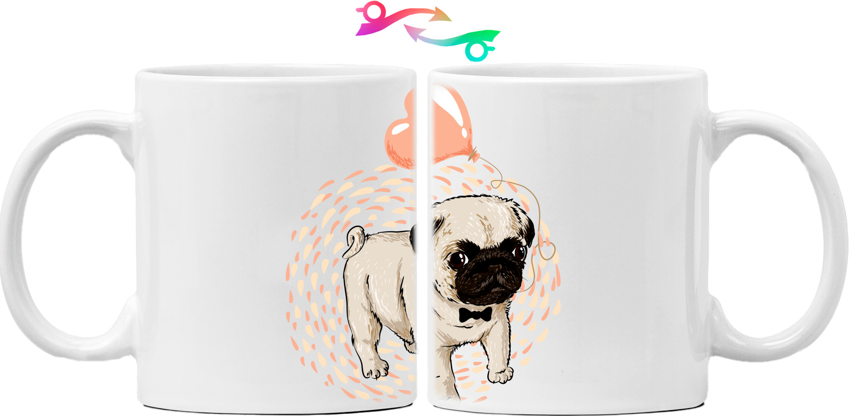 Mug - Pug with a heart - Mfest