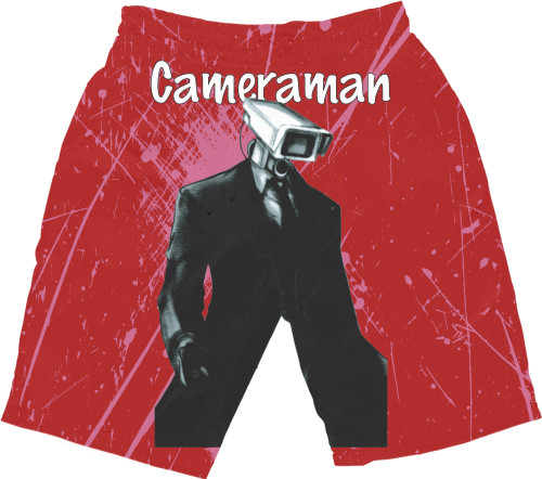 Men's Shorts 3D - Camera Man 1 - Mfest