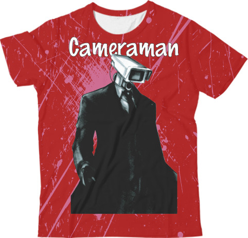 Kids' T-Shirt 3D - Camera Man 1 - Mfest