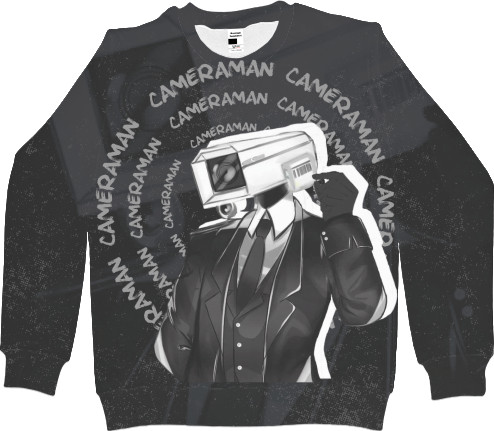 Men's Sweatshirt 3D - Camera Man 2 - Mfest