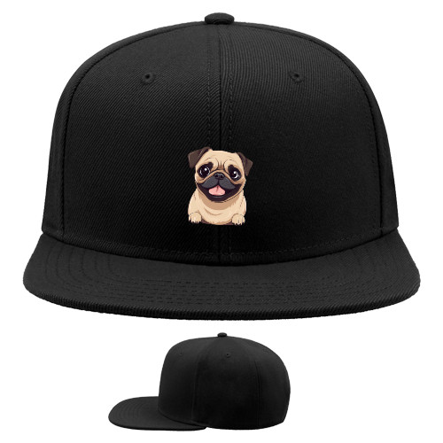 Snapback Baseball Cap - Pug - Mfest