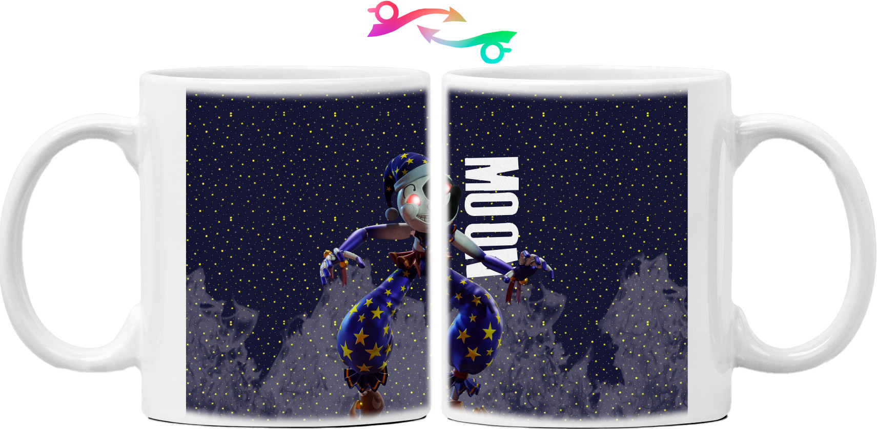 Mug - FNAF - Five Nights at Freddy's - Moon - Mfest