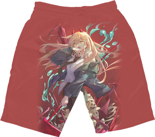 Men's Shorts 3D - Power - Chainsaw Man - Mfest