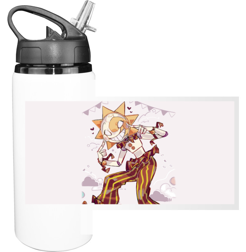 Sport Water Bottle - FNAF - Five Nights at Freddy's - Sun - Mfest