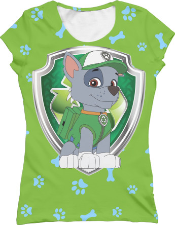 Women's T-Shirt 3D - Rocky Paw Patrol - Mfest