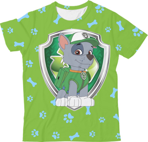 Kids' T-Shirt 3D - Rocky Paw Patrol - Mfest