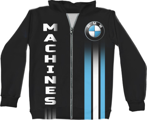 Unisex Zip-through Hoodie 3D - BMW Premium - Mfest