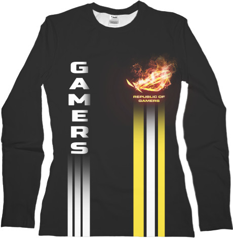 Women's Longsleeve Shirt 3D - Gamers Premium - Mfest