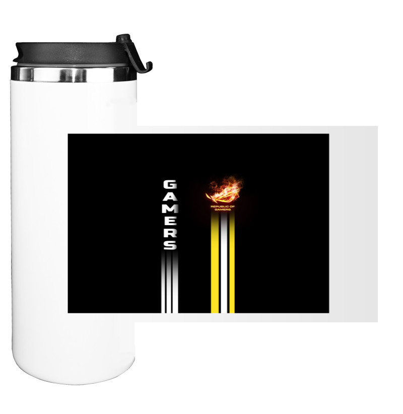 Water Bottle on Tumbler - Gamers Premium - Mfest